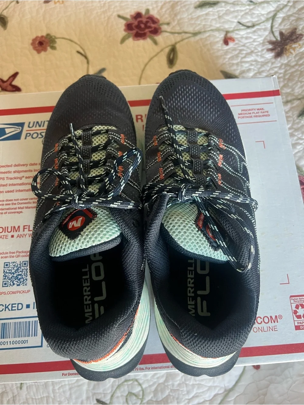 Merrell Moab Size 8 Flight Float Pro Trail Running Sneakers Navy Hiking Workout